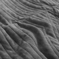 Koce I Narzuty| Narzuta na łóżko jasnoszara SILKY 200x220 cm