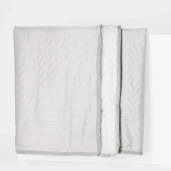 inny Narzuta na łóżko jasnoszara CALDO 220x200 cm