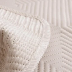 Koce I Narzuty|inny Narzuta na łóżko kremowa HYPNOSE 180x200 cm