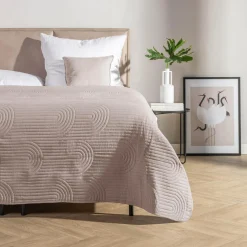 Koce I Narzuty|inny Narzuta na łóżko pikowana beżowa TOSCA 180x200 cm