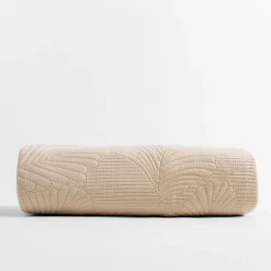 inny Narzuta na łóżko pikowana beżowa FERN 240x260 cm