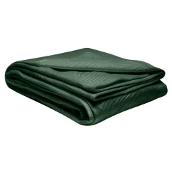 Estetica Narzuta na łóżko pikowana w liście zielona FERN 220x240 cm