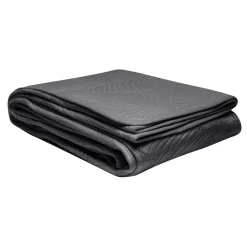 Estetica Narzuta na łóżko pikowana w liście FERN szara 180x200 cm