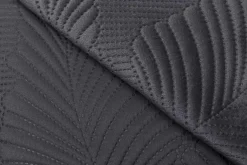 Koce I Narzuty|Estetica Narzuta na łóżko pikowana w liście szara FERN 200x220 cm