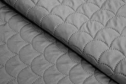 Narzuta na łóżko szara NICEA 180x200 cm