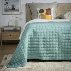 inny Narzuta na łóżko turkusowa GISELLE 180x200 cm