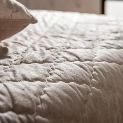 inny Narzuta na łóżko z poszewkami beżowa MAROKO 200x220 cm