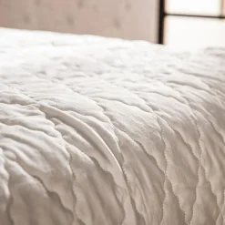 Koce I Narzuty|inny Narzuta na łóżko z poszewkami kremowa MAROKO 200x220 cm