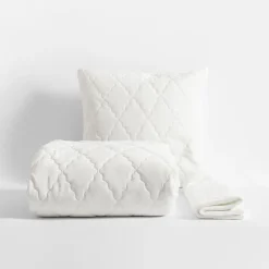 Koce I Narzuty|inny Narzuta na łóżko z poszewkami kremowa MAROKO 200x220 cm