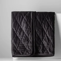 inny Narzuta na łóżko z poszewkami ciemnoszara MAROKO 180x200 cm