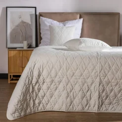 Koce I Narzuty|inny Narzuta na łóżko z poszewkami kremowa MAROKO 180x200 cm