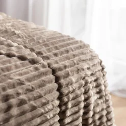 Narzuta sztruksowa beżowa SALSA 180x200 cm