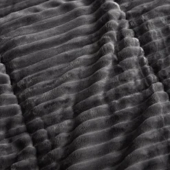 Narzuta sztruksowa szara SALSA 220x200 cm