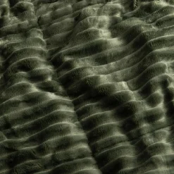 Koce I Narzuty| Narzuta sztruksowa zielona SALSA 180x200 cm