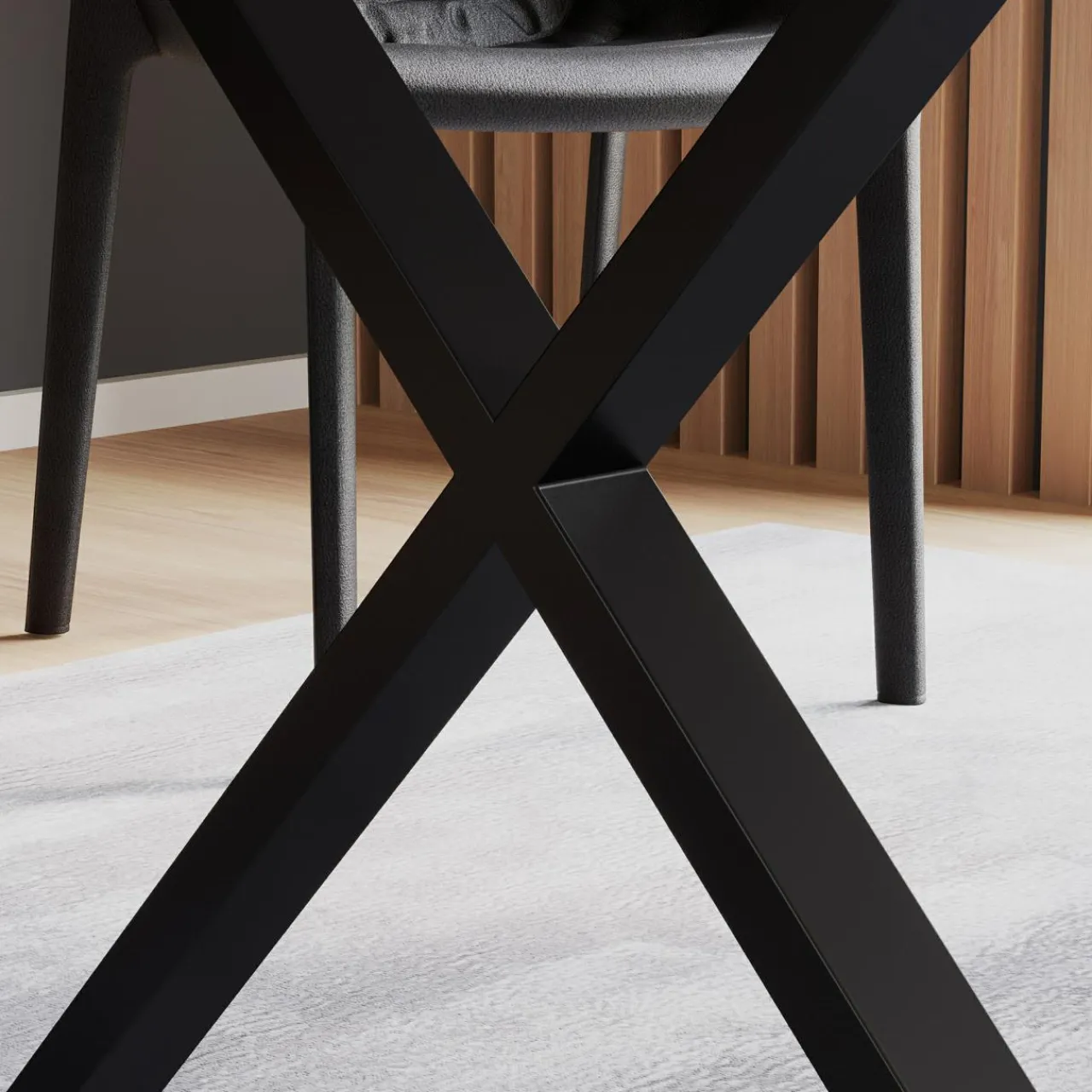 Stoły|FORTE Nogi metalowe typu X do stołu MODUL