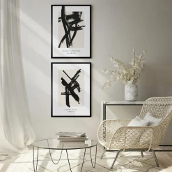 Obrazy I Dekoracje Ścienne|inny Obraz BLACK ABSTRACT I 50x70 cm