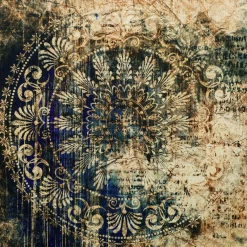 Obraz CANVAS SILVER BLUE ARRAS 65x65 cm