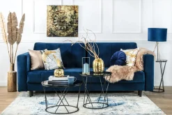 Obraz CANVAS SILVER BLUE ARRAS 65x65 cm