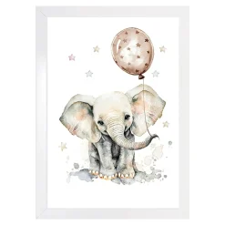 Dekoracje|Obrazy I Dekoracje Ścienne| Obraz do pokoju dziecięcego LITTLE ELEPHANT 20x30 cm