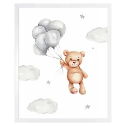 Dekoracje|Obrazy I Dekoracje Ścienne| Obraz do pokoju dziecięcego miś TEDDY BEAR III 43x53 cm