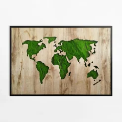 Obrazy I Dekoracje Ścienne|inny Obraz GREEN MAP 70x100 cm