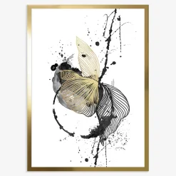 Obrazy I Dekoracje Ścienne|inny Obraz LINE FLOWERS I 50x70 cm