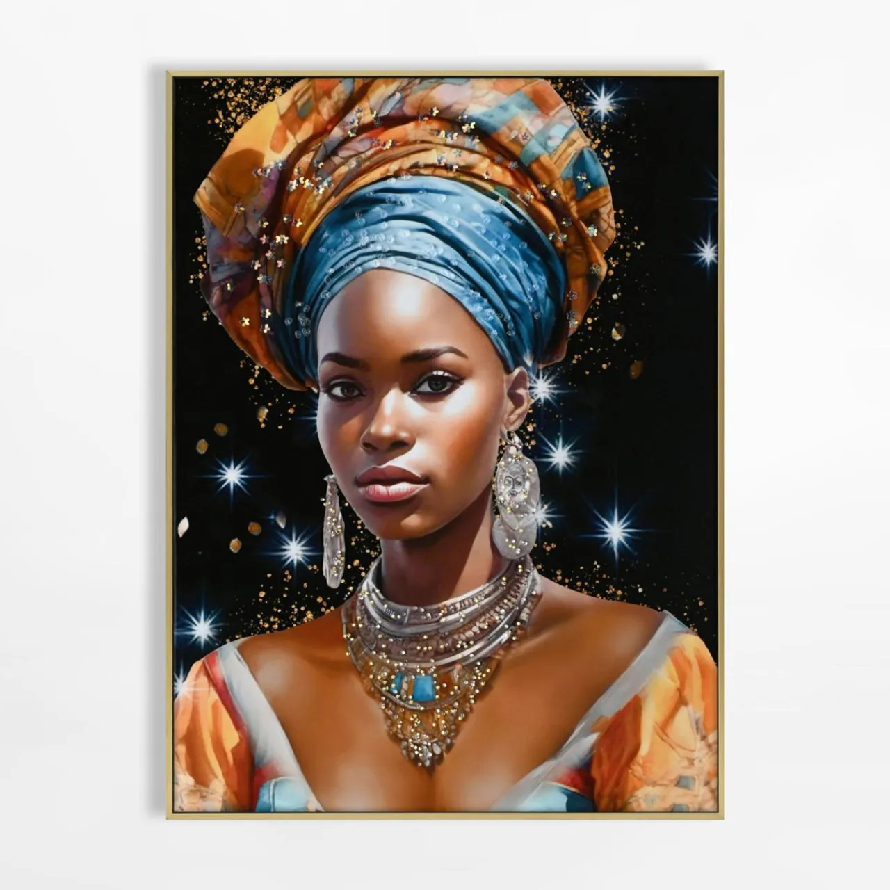 inny Obraz na płótnie kolorowy AFRYKA KOBIETA II 62x82 cm
