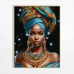 inny Obraz na płótnie kolorowy AFRYKA KOBIETA I 62x82 cm