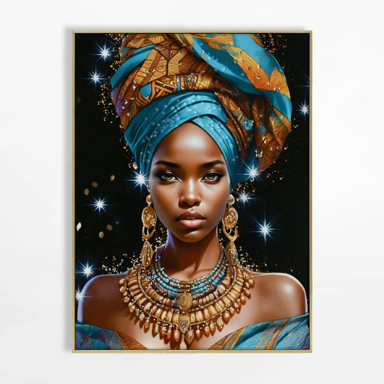 inny Obraz na płótnie kolorowy AFRYKA KOBIETA I 62x82 cm