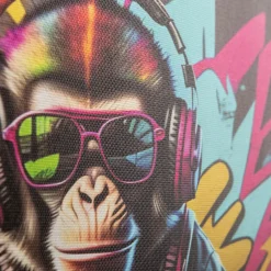 Dekoracje|Obrazy I Dekoracje Ścienne|inny Obraz na płótnie MAŁPA III 28x28 cm