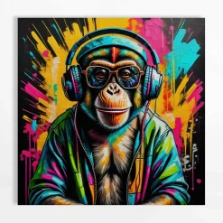 Dzieci inny Obraz na płótnie MAŁPA IV 28x28 cm