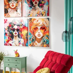 Obrazy I Dekoracje Ścienne|inny Obraz na płótnie RETRO KOBIETA II 60x80 cm