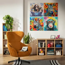 inny Obraz na płótnie ZEBRA I 60x60 cm