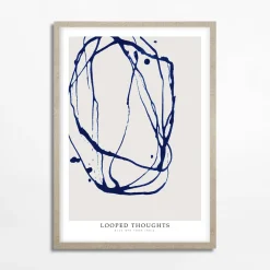 Obrazy I Dekoracje Ścienne|inny Obraz nowoczesny LINE COBALT 50x70 cm