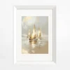 inny Obraz PARIS PIC GILDED BOATS 58x78 cm