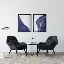 Obrazy I Dekoracje Ścienne|inny Obraz w czarnej ramie NAVY SHAPE I 50x70 cm