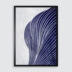 Obrazy I Dekoracje Ścienne|inny Obraz w czarnej ramie NAVY SHAPE II 50x70 cm