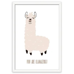 Dekoracje|Obrazy I Dekoracje Ścienne| Obraz w ramie LAMA 30x40 cm