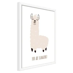 Dekoracje|Obrazy I Dekoracje Ścienne| Obraz w ramie LAMA 30x40 cm