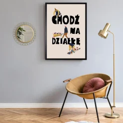 Obrazy I Dekoracje Ścienne|inny Obraz z napisem CHODŹ NA DZIAŁKĘ 70x100 cm