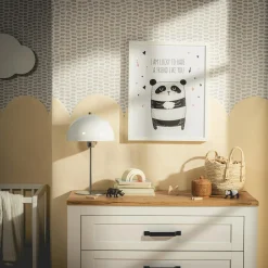 Dekoracje|Obrazy I Dekoracje Ścienne| Obraz ze śpiącym misiem PANDA 40x50 cm