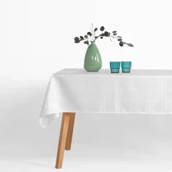 Obrusy, Serwetki I Bieżniki|Obrusy, Serwetki I Bieżniki|inny Obrus żakardowy w kratę biały CASCADE 140x280 cm