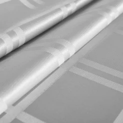 Obrusy, Serwetki I Bieżniki|Obrusy, Serwetki I Bieżniki|inny Obrus żakardowy w kratę jasnoszary CASCADE 110x160 cm