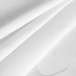 inny Obrus żakardowy w liście miłorzębu biały GINA 110x160 cm