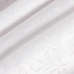 inny Obrus żakardowy w listki biały ACACIA 140x240 cm