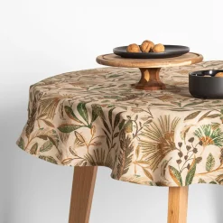 inny Obrus bawełniany okrągły PLANTIS 140 cm