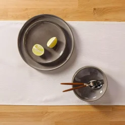 inny Obrus beżowy w falowane linie WAVES 40x120 cm