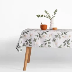 Obrusy, Serwetki I Bieżniki|Obrusy, Serwetki I Bieżniki|inny Obrus biały w kwiaty GARDENA 110x160 cm