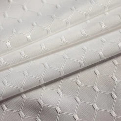 Obrus geometryczny biały KLARA 110x160 cm