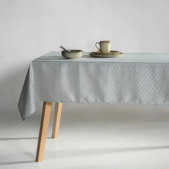 Obrus geometryczny szary KLARA 140x240 cm